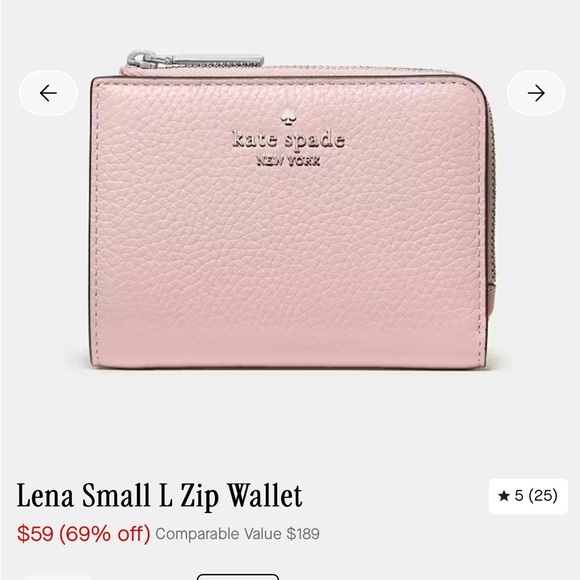 Kate Spade Pink Wallet - Picture 4 of 6